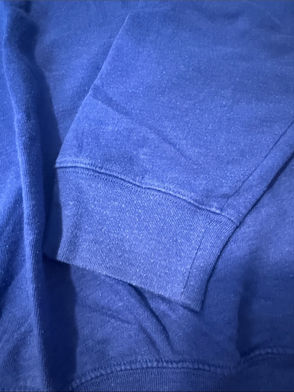 PINK Victoria's Secret Royal Blue Crewneck Sweatshirt with White Logo - Picture 2 of 5